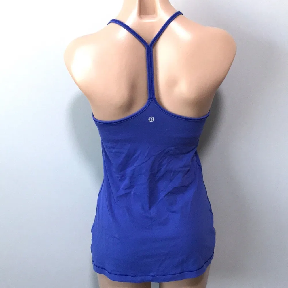 Lululemon Power Pose Tank Blue Psychic Padded 6 - Image 3