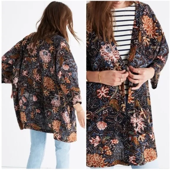 Madewell Print Robe Jacket in Seafloral - Image 2