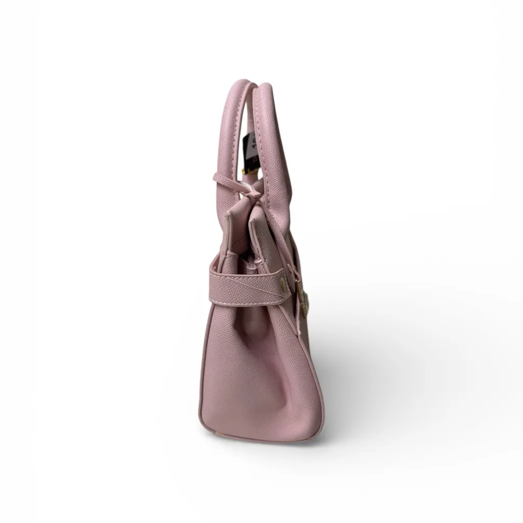 Bebe Blush Pink Satchel with Gold Accents - Image 3