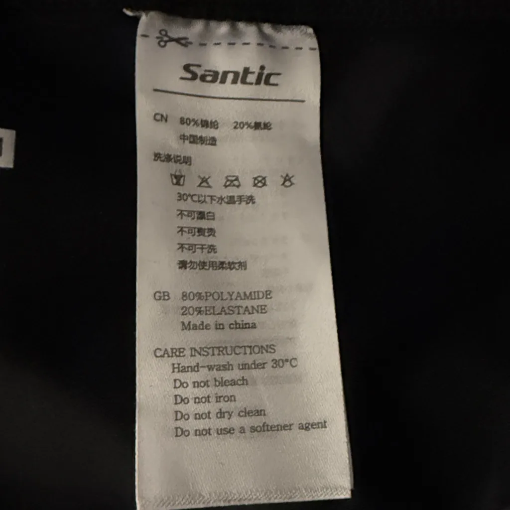 Santic Ao Dai Women’s Sz 3XL 3/4 Cycling Pants New NWT Padded Capris Black - Image 5