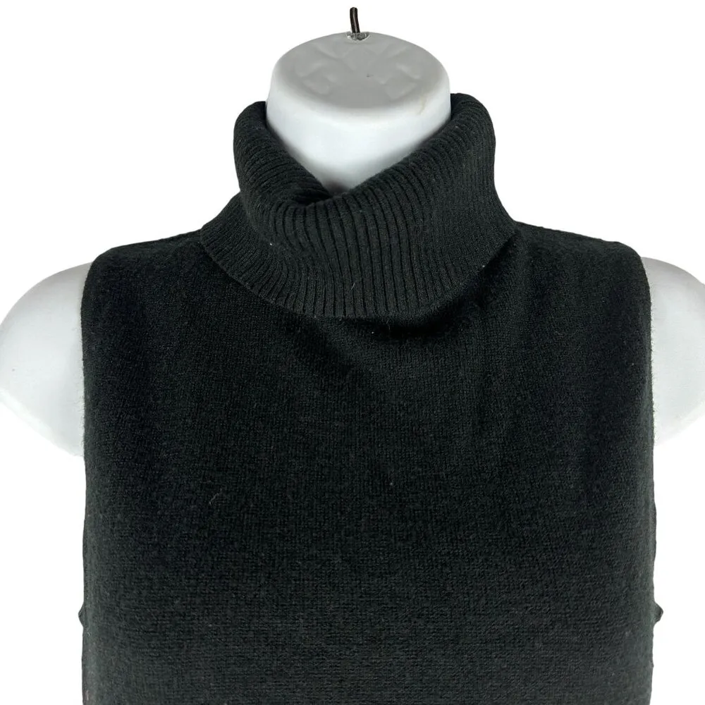 Kathie Lee Collection Vintage Womens Black Sleeveless Turtleneck Sweater Size S - Image 2