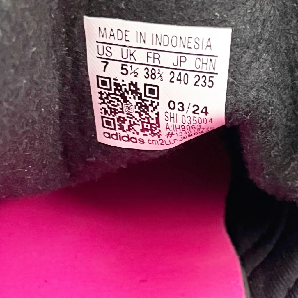 ADIDAS x Pabllo Vittar Black Gazelle Bold Platform Lace Up Sneakers Size 7 - Image 2