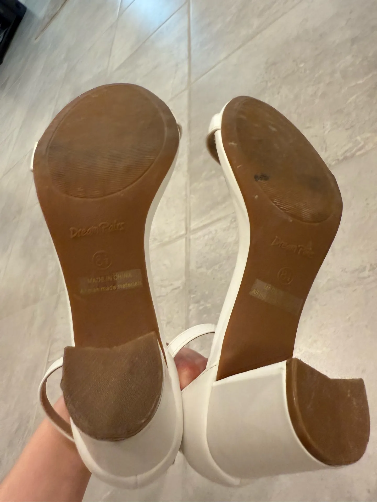 Dream Pairs White Chunky Heels - Image 4