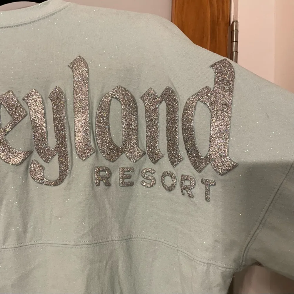 Disneyland Rare Spirit Jersey Arendelle Aqua Silver Sparkle Frozen - Image 6