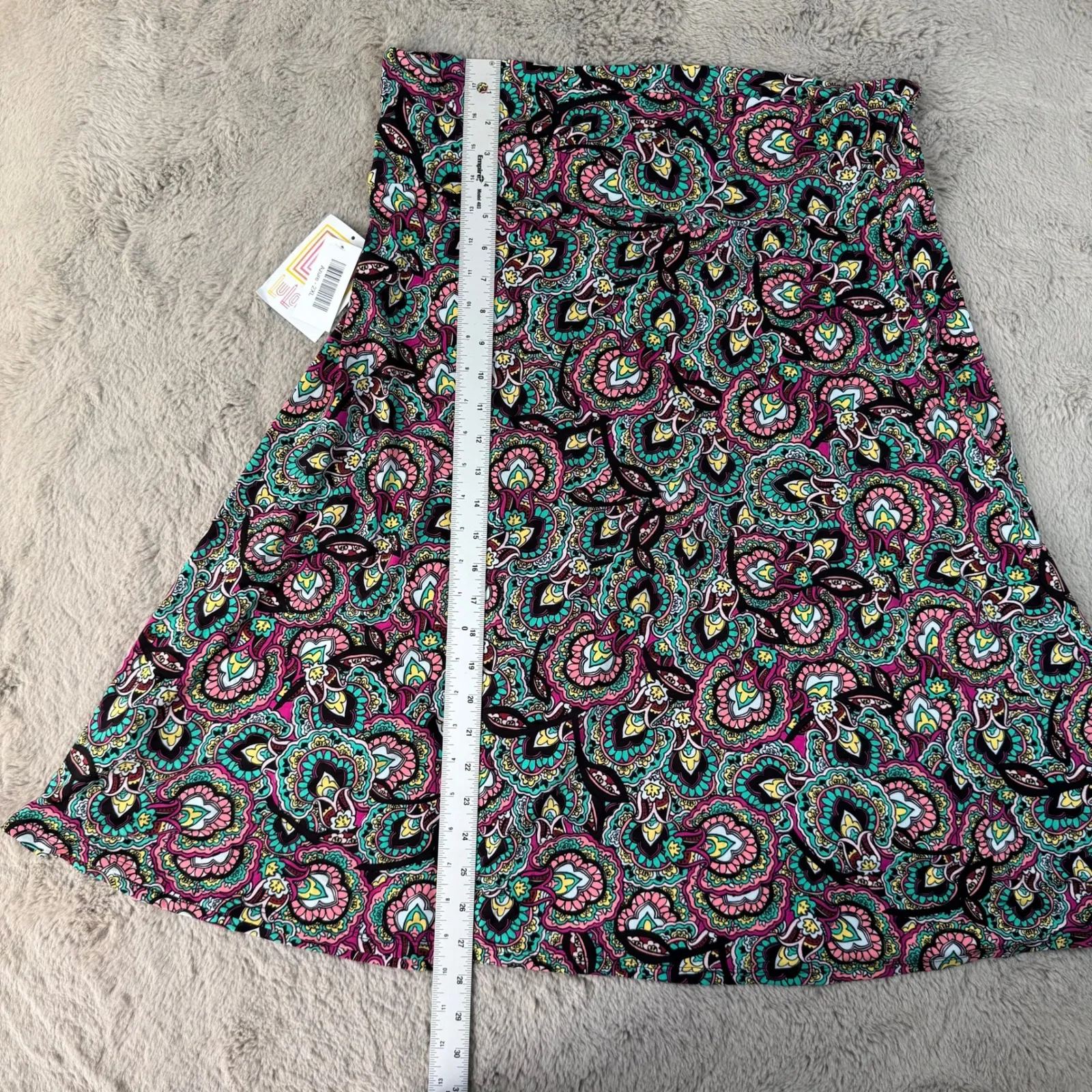 LuLaRoe‎ A-Line Skirt Paisley Print Comfortable Casual Skater 2XL - Image 3