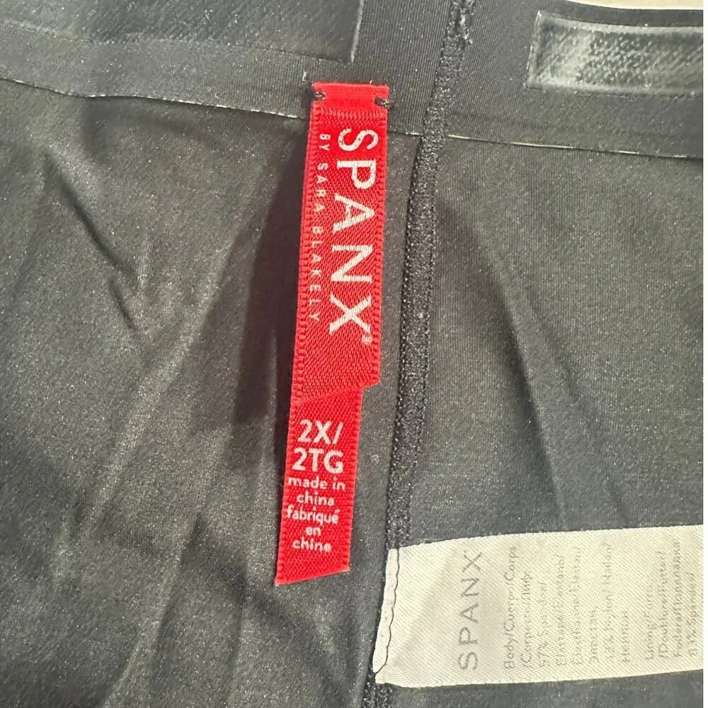 Spanx Mid-Thigh Shorts Women's Plus 2X Black Compression Lightweight Smoothing - Image 5