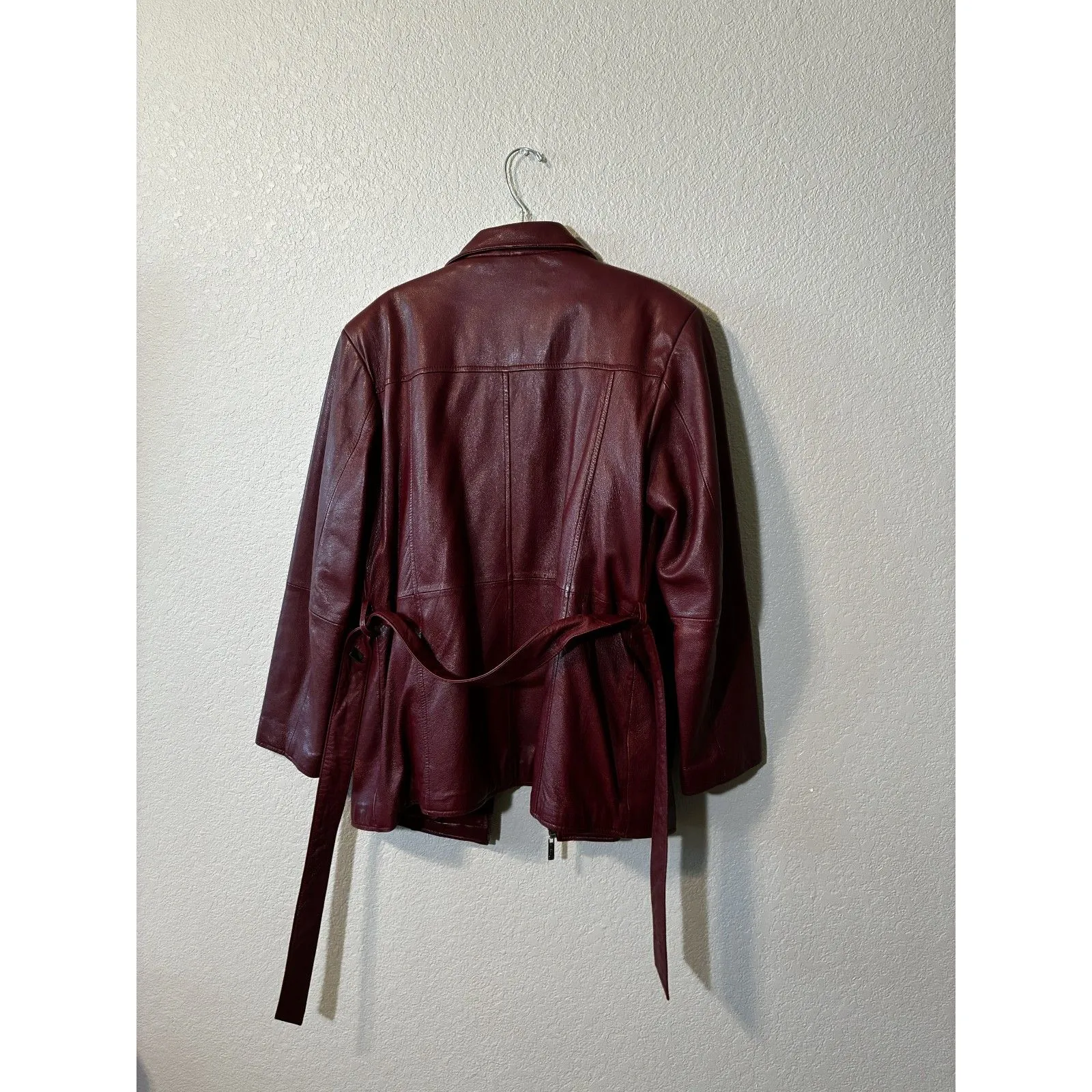 Wilson's Pelle Studio Re Leather Jacket Medium Full Zip Red - Image 6
