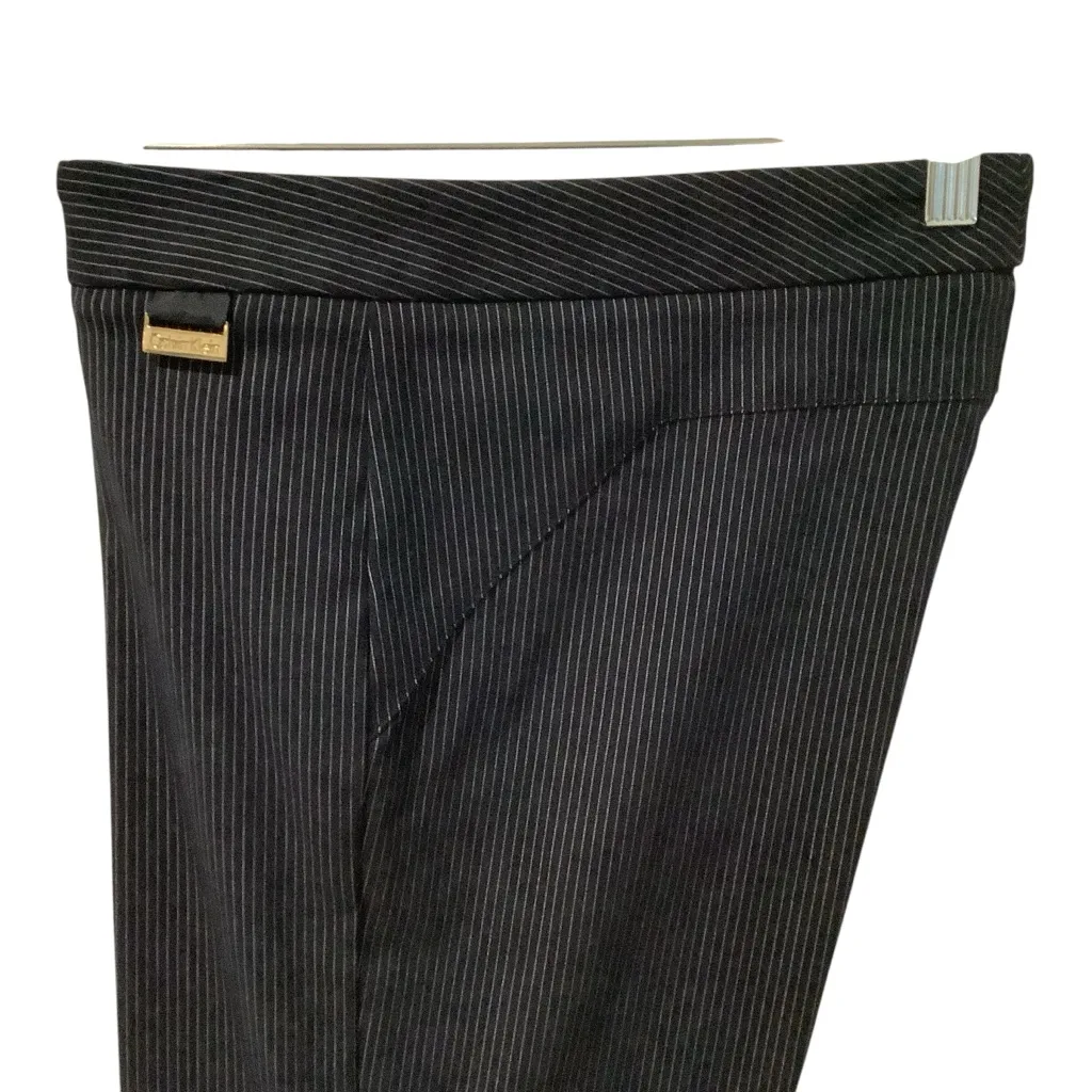 Calvin Klein Women’s Pinstripe Dark Navy, WORN ONCE Stretch Slacks - Image 5