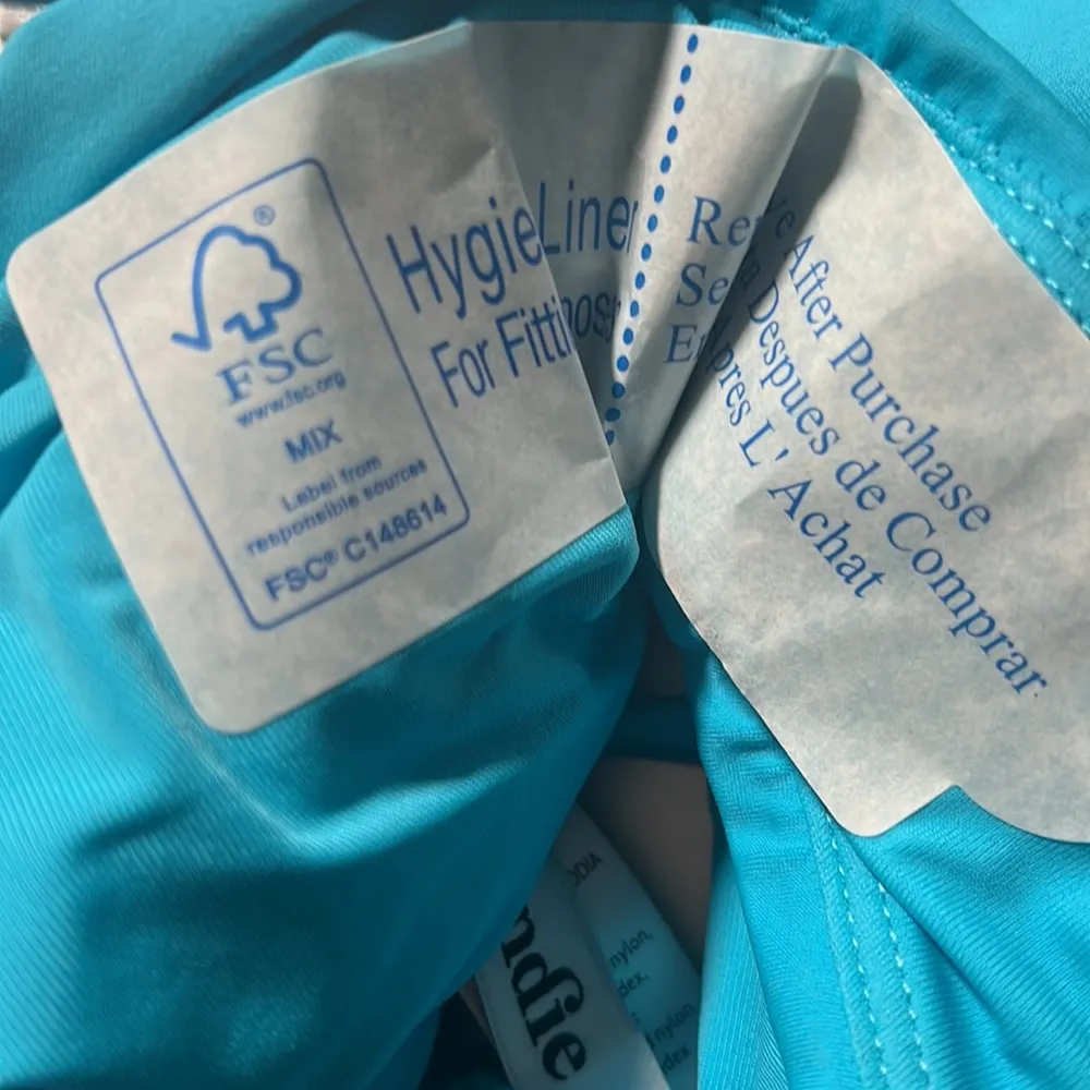 NWT Andie Swim The Riviera Bikini Bottom Flat Belt Bright Blue Size XL NEW - Image 10