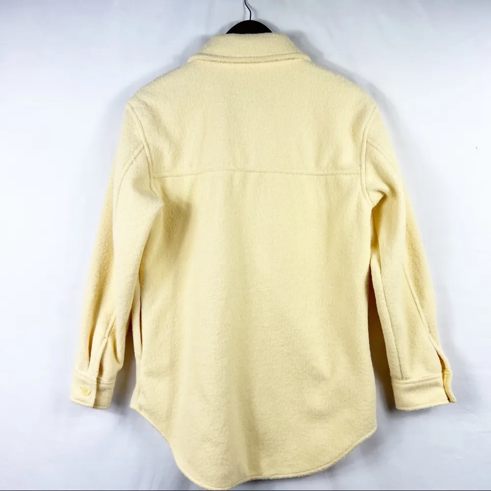 JOIE Pale Yellow Teddy Oversized Shacket NWT in Size Small - Image 6