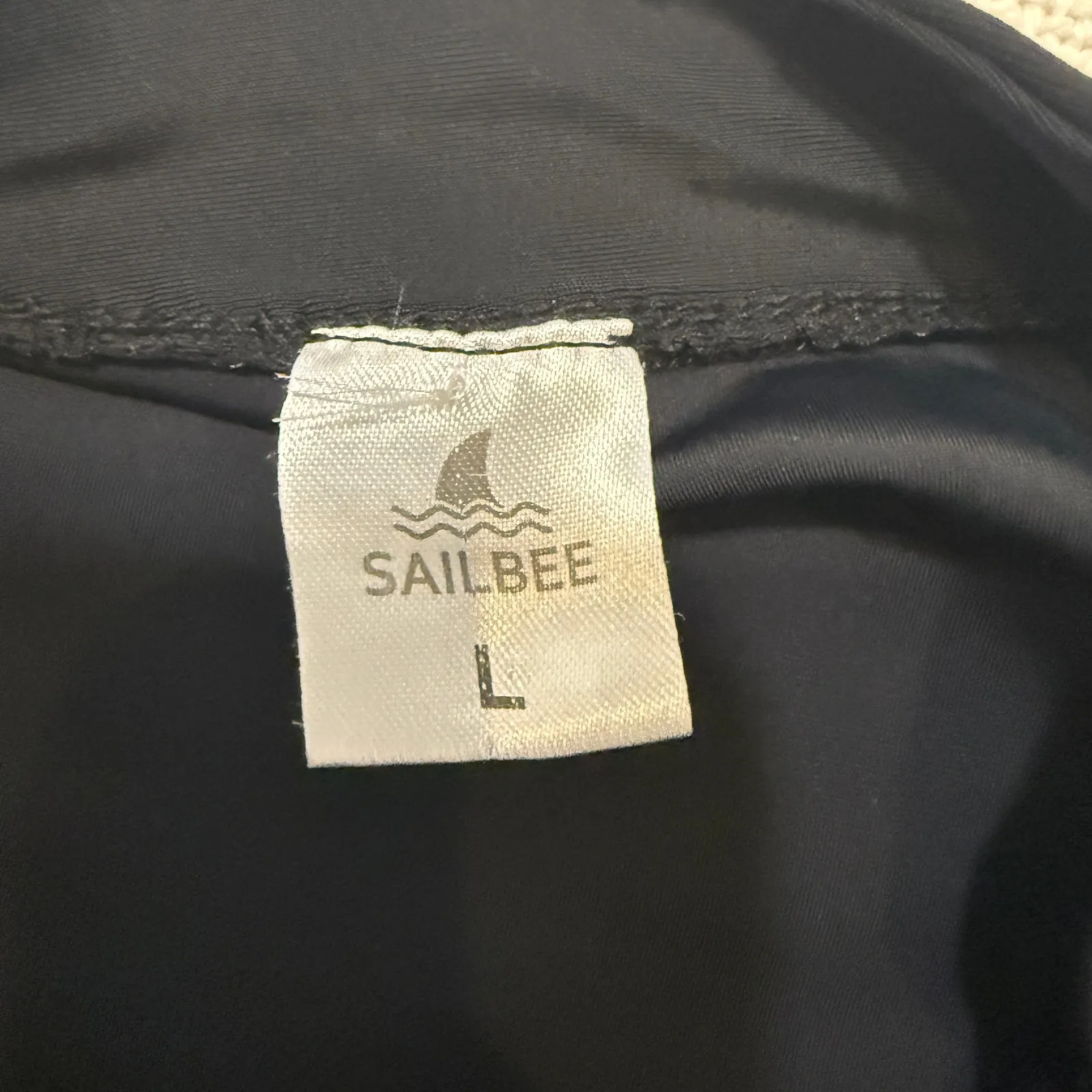 Sailbee large convertible ruched swim shirt dress SW 3144 Black - Image 4