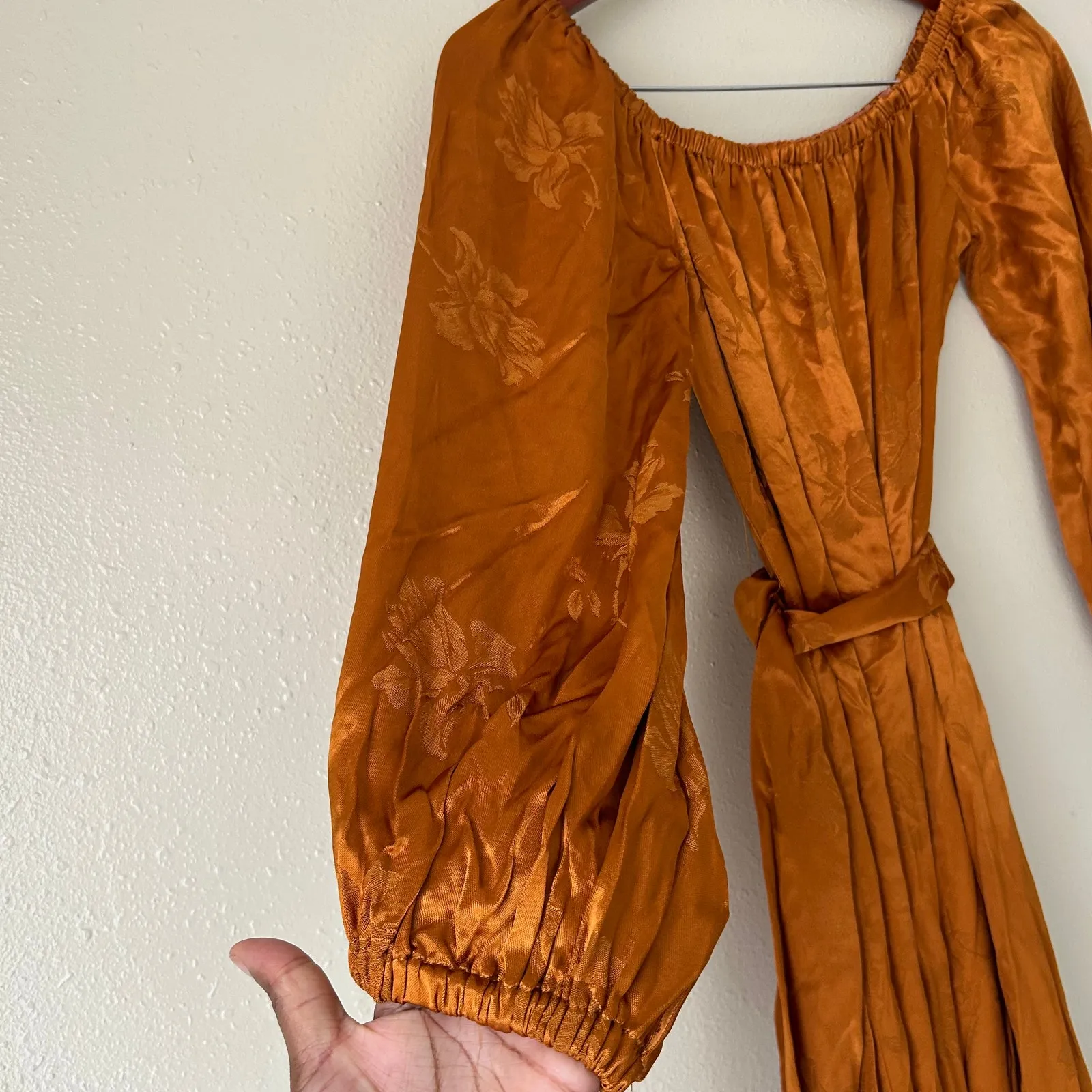 House of Harlow 1960 x Revolve Rosito Midi Dress in Copper Size Small - Image 7