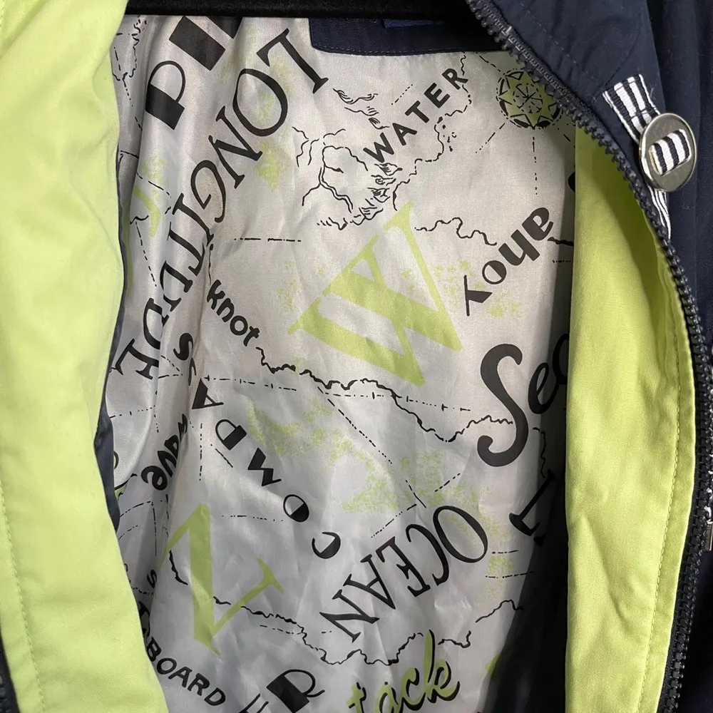 Mackintosh New England Navy Hooded Windbreaker Jacket - Image 8