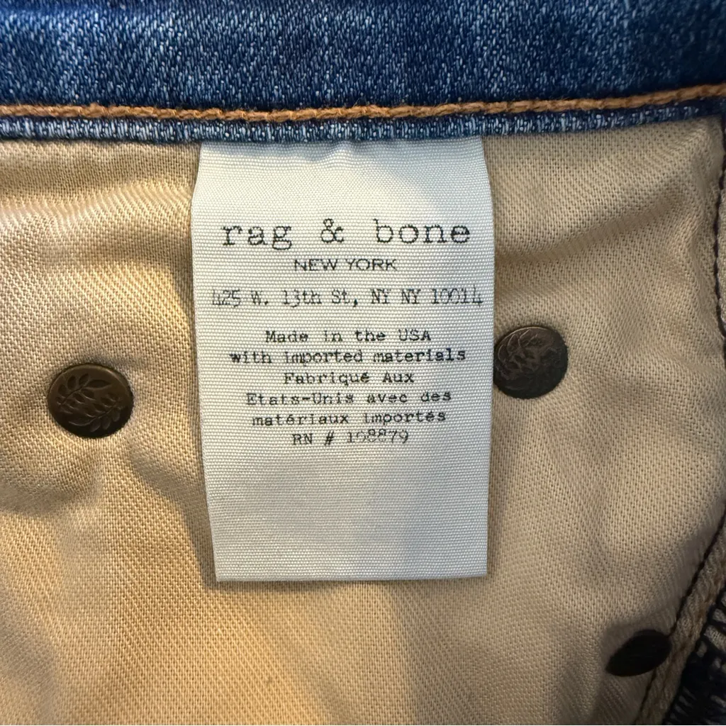 rag & bone The Dre Jeans Stoke Wash Style W1590K510STO Women’s Size 27 - Image 8