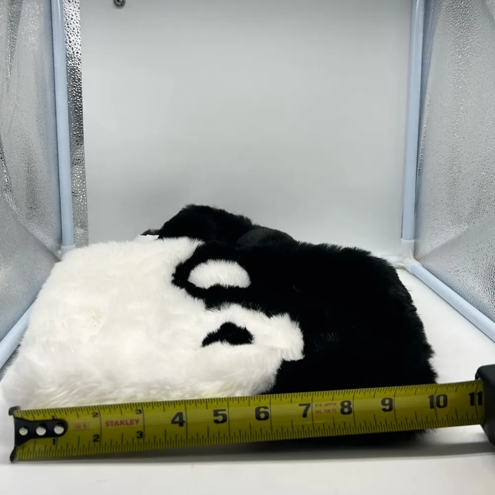NEW fuzzy black and white super soft Yin Yang bag - Image 8