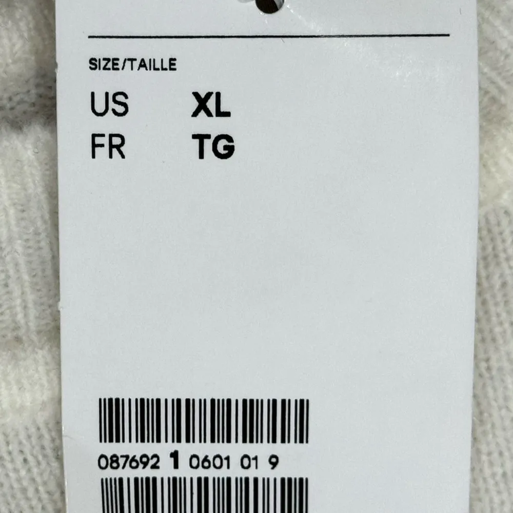 New H&M Women’s Light Knit Cream Sweater Button Accents Wool Blend Sz XL - Image 7