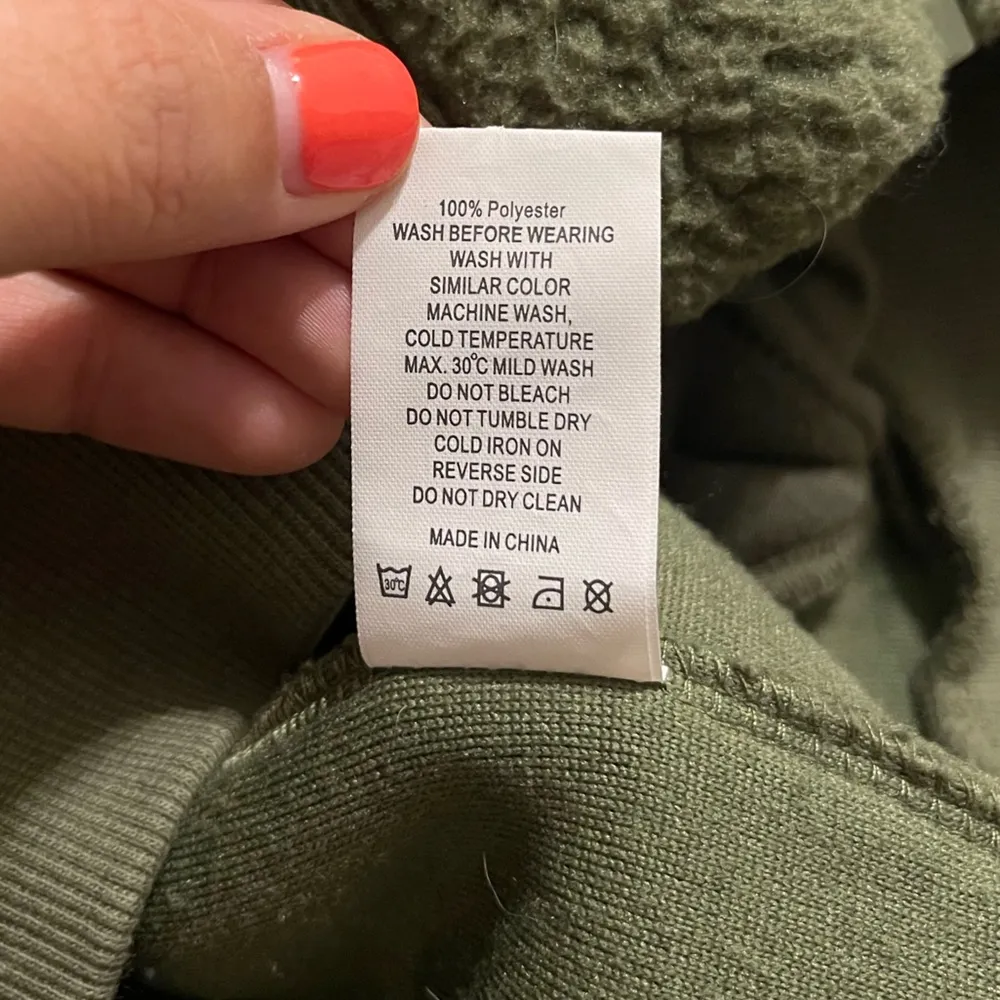 Women’s ZYIA Active Flying V Fleece Sherpa Jacket Olive Green Size XXL 2XL - Image 8