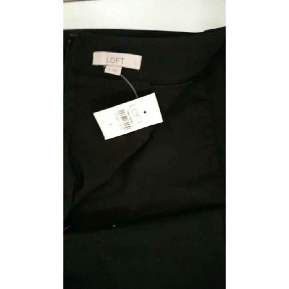 Ann Taylor LOFT Pencil Skirt Black Career Office Workwear 2 New - Image 4