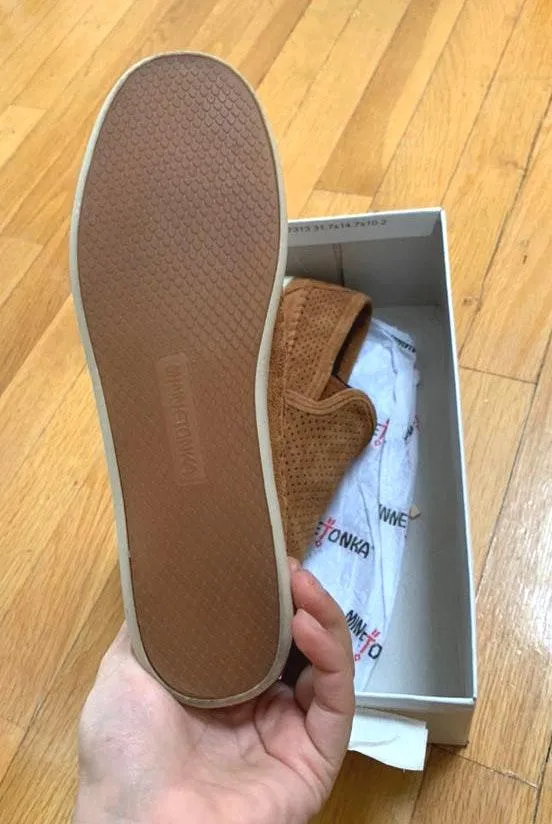 Minnetonka Slip On Suede Shoes  - Image 3