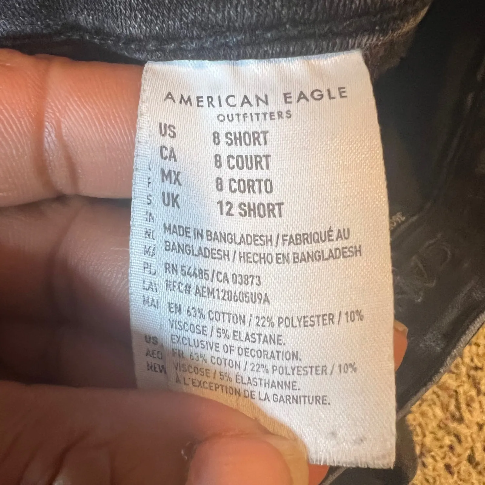 American Eagle Outfitters Super Hi Rise Jegging Jeans Black Womens Size 8 Short - Image 4