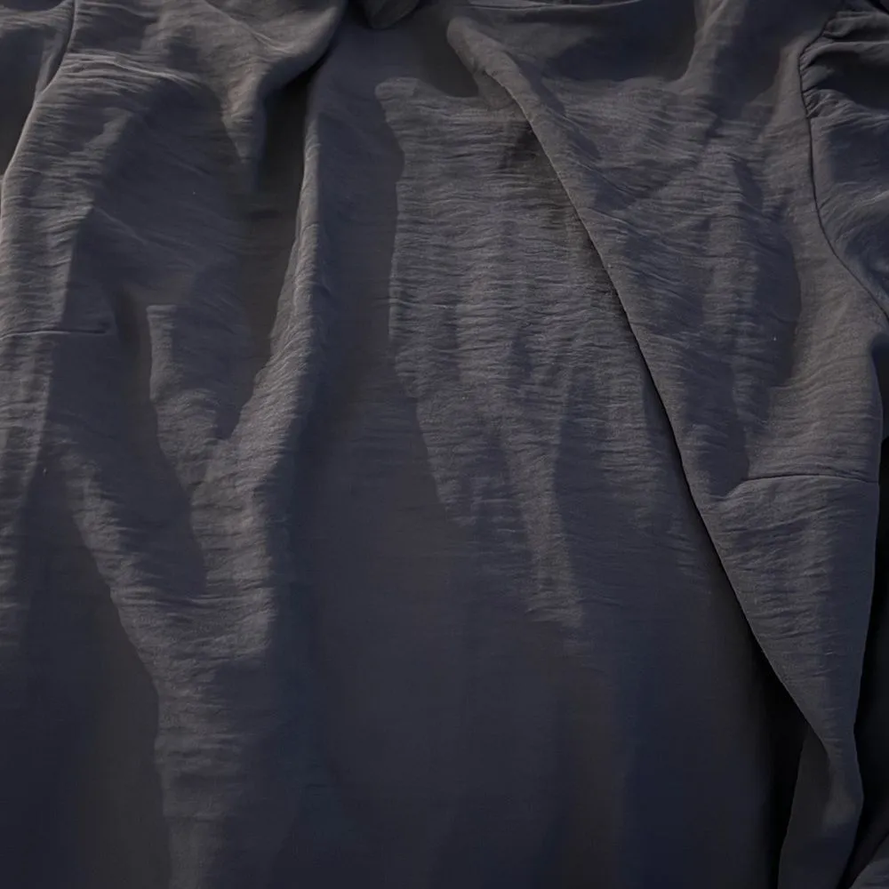 DKNY Womens Navy Hem Unlined Blouson Sleeve Trapeze Dress Size 16 New w/ Tag - Image 3