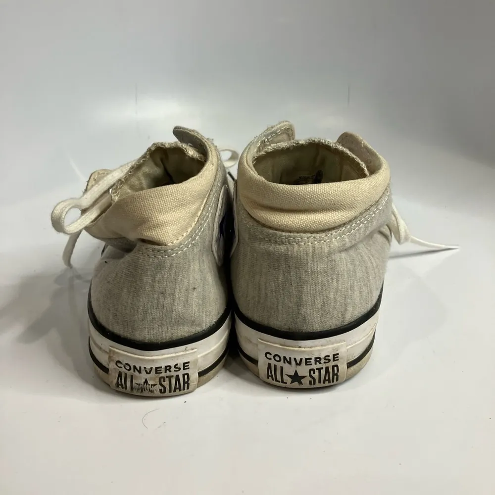 Converse  gray mid high sneakers‎ size 7 - Image 3