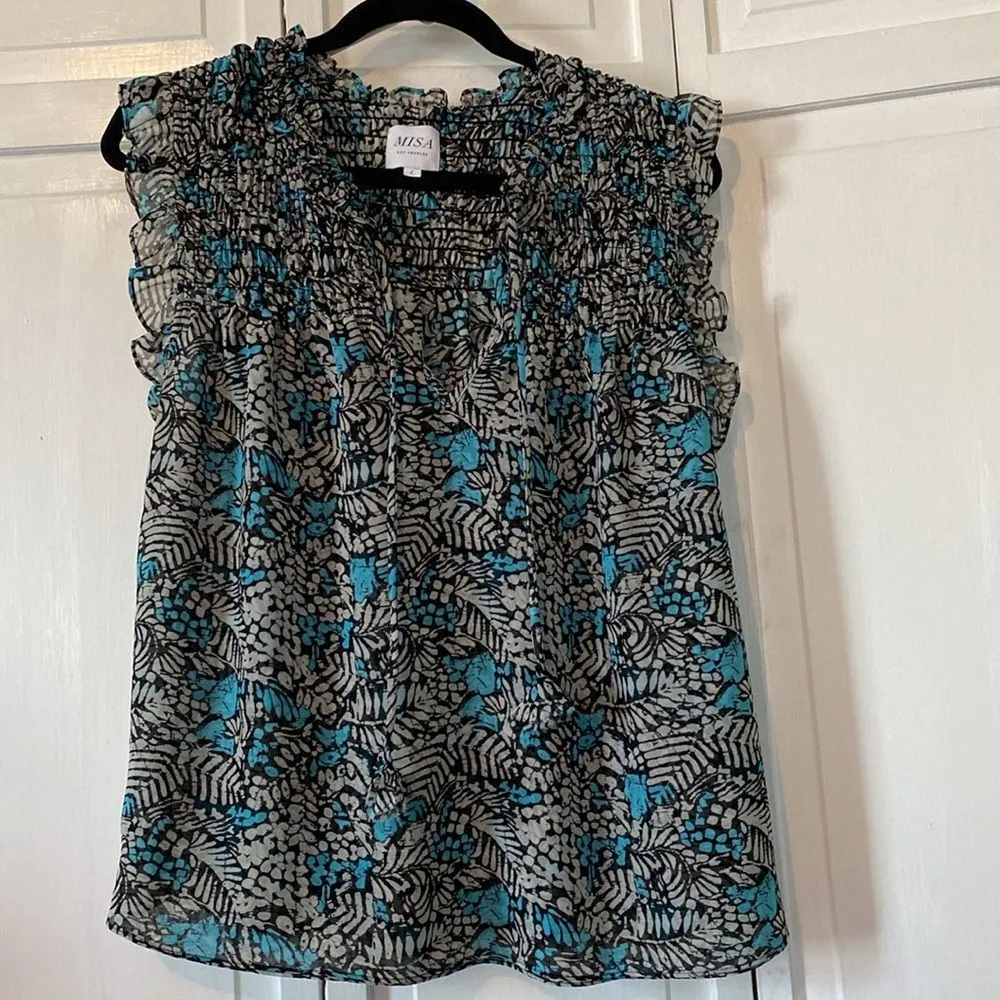 Misa Los Angeles Ruffle Blouse - Size L - Image 9