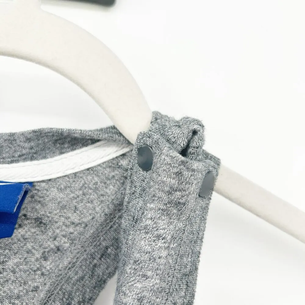 Nike Womens Sporty Active Workout Gym Athletic Racerback Tank Romper Size S Gray - Image 5