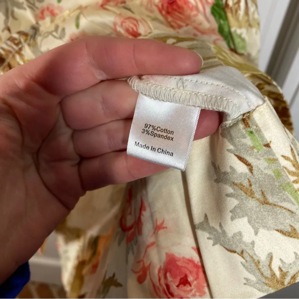 Tuckernuck Sun Faded Floral Crawford Mini Dress Size‎ Small NWT NEW cotton vacay - Image 4