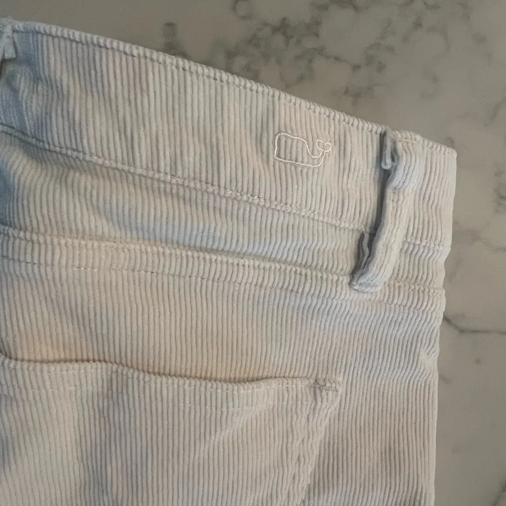 Vineyard Vines Women’s Corduroy Hight Rise Skinny Cream Straight Pant Size 27 - Image 5