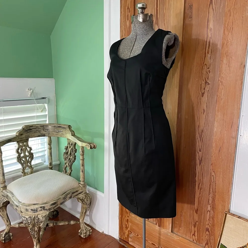 Gerard Darel Italian Designer Dart Shift Office Career Cocktail Dress - Image 5