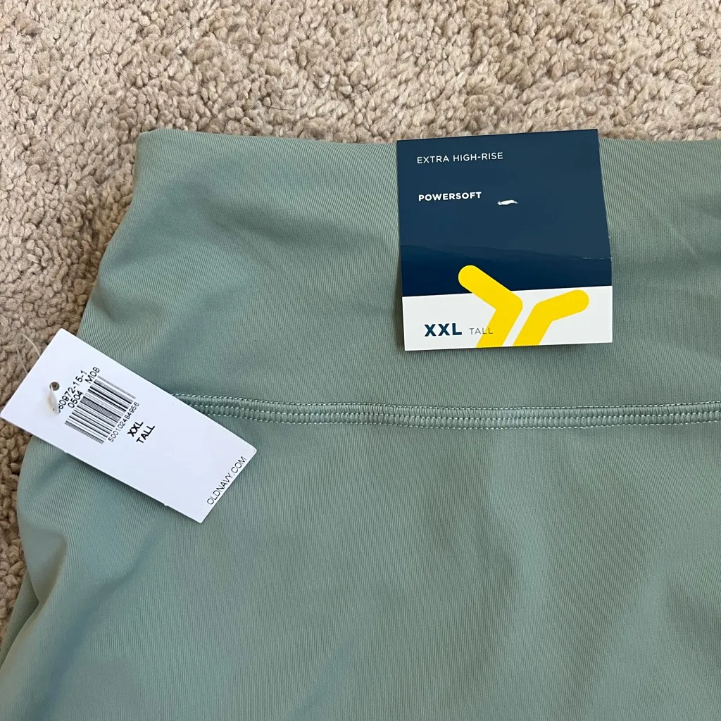 Extra High Rise Sage Green Athletic POWERSOFT Skort - Image 3