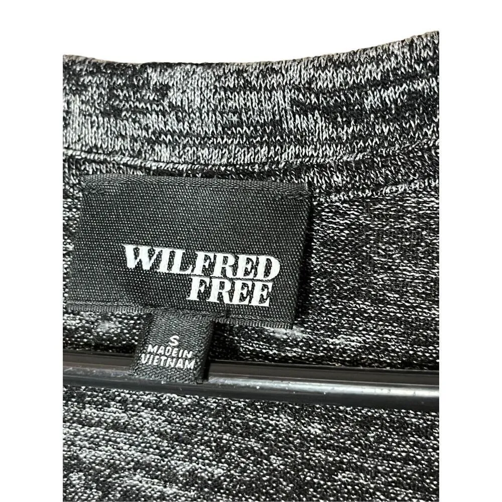 Aritzia Wilfred Free Lisiere Bodycon V-Neck Heathered Midi Dress Size Small - Image 6