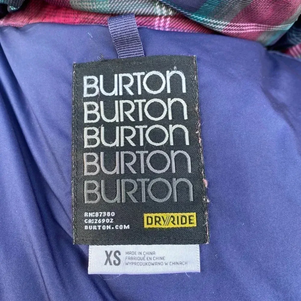 Burton Mecca Trench Down JacketLong Plaid Trench - Image 15