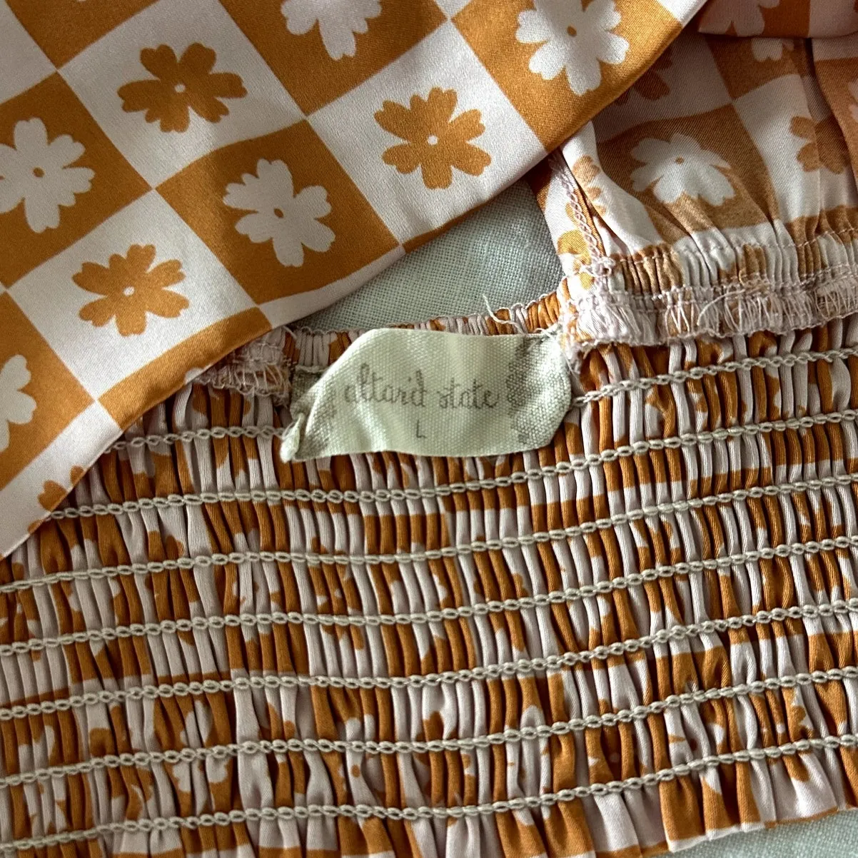 Altar'd State Floral Checkered Crop Top - Image 7