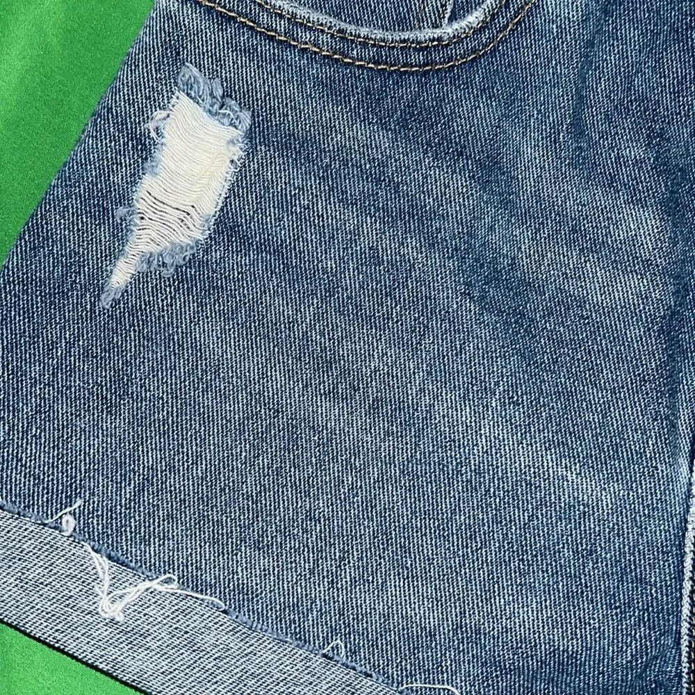 Pacsun 100% Cotton Distressed Denim Blue Women's Shorts size 25 - Image 7