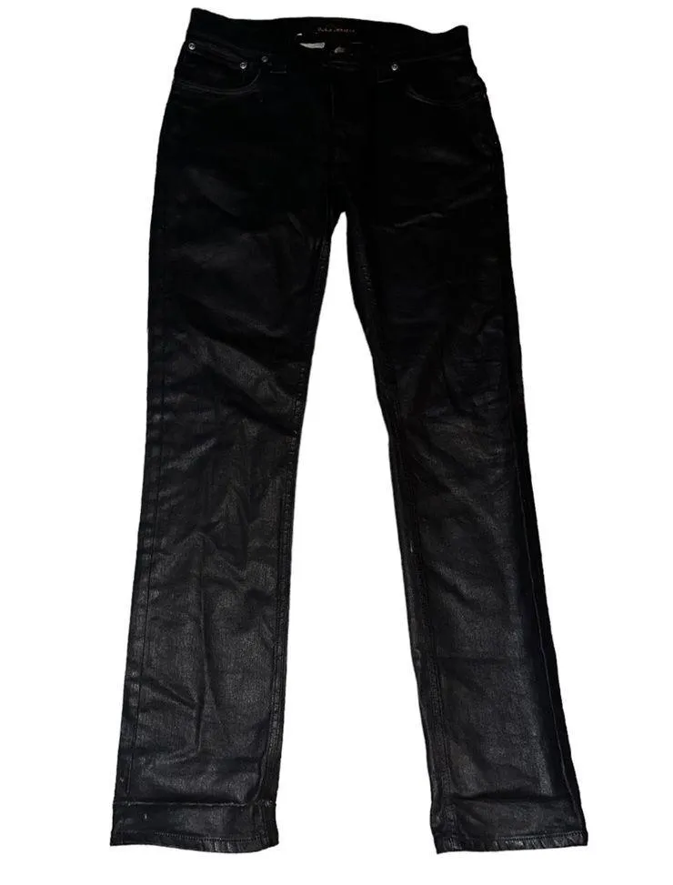 Nudie Jeans Thin Finn Back 2 Black jeans Size 32 - Image 7