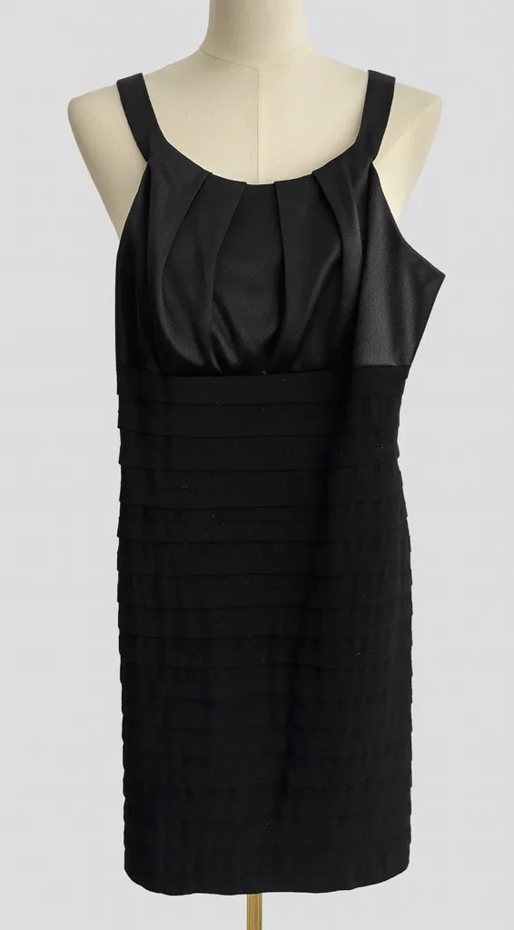 Sparkly! R&M Richards Black Party Cocktail Dress – Size 14 - Image 2