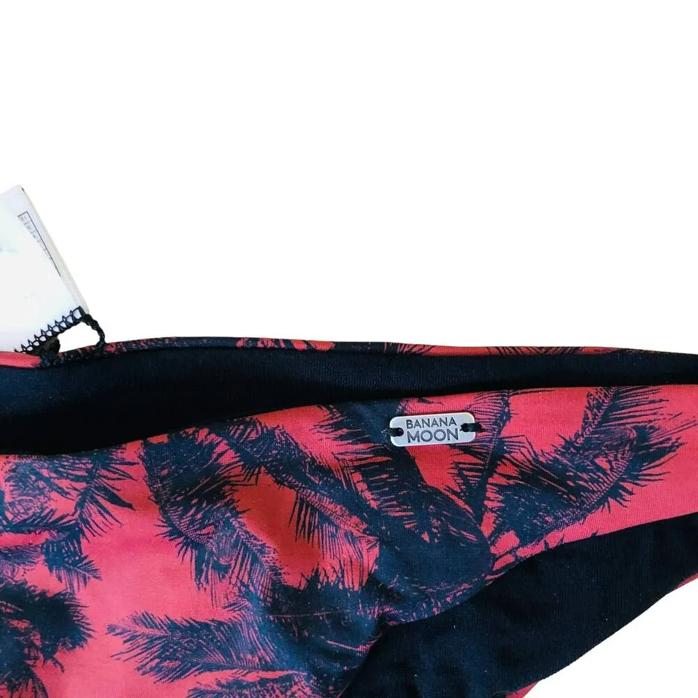 New Banana Moon Wila Blackpalms Brick Red and Black Briefs Women's Size 40 4 6 - Image 5