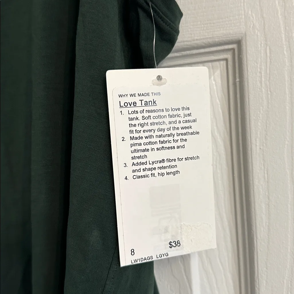 Lululemon love tank - size 8 - Image 2