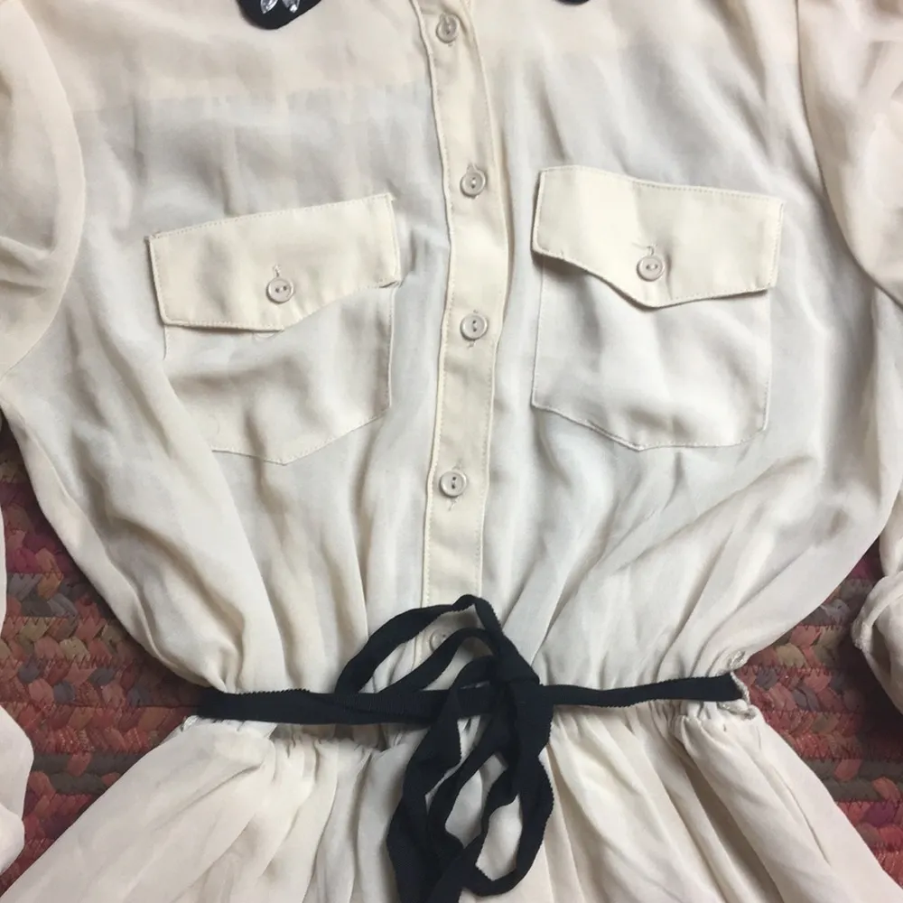 EMBELLISHED COLLAR BUTTON UP DRESS - Image 6