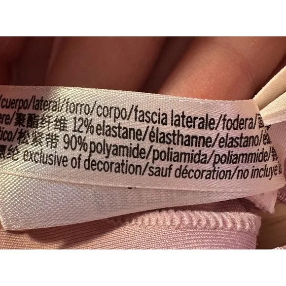 PINK Victorias Secret Large Ultimate Unlined‎ Sports Bra Bralette Pink #1659 - Image 5