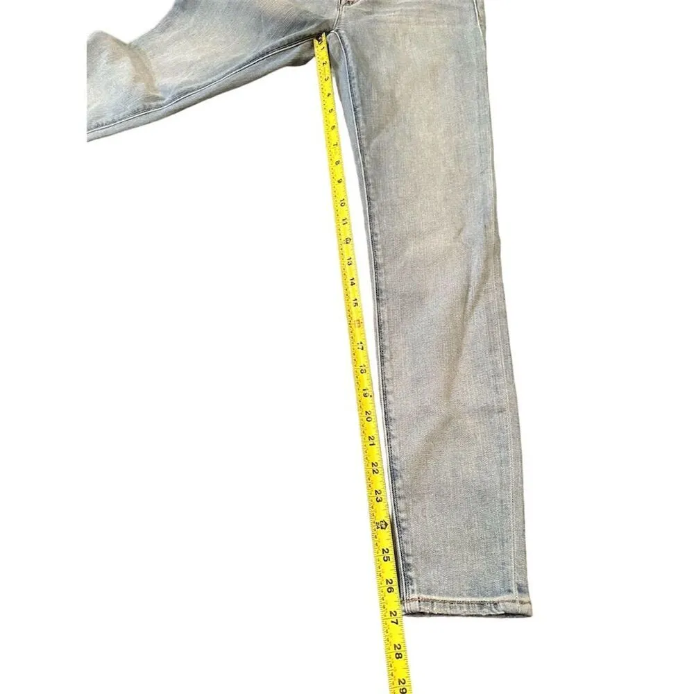 Hudson Women's Nico Midrise Ankle Super Skinny Jeans Size 24 Light Blue Denim - Image 6