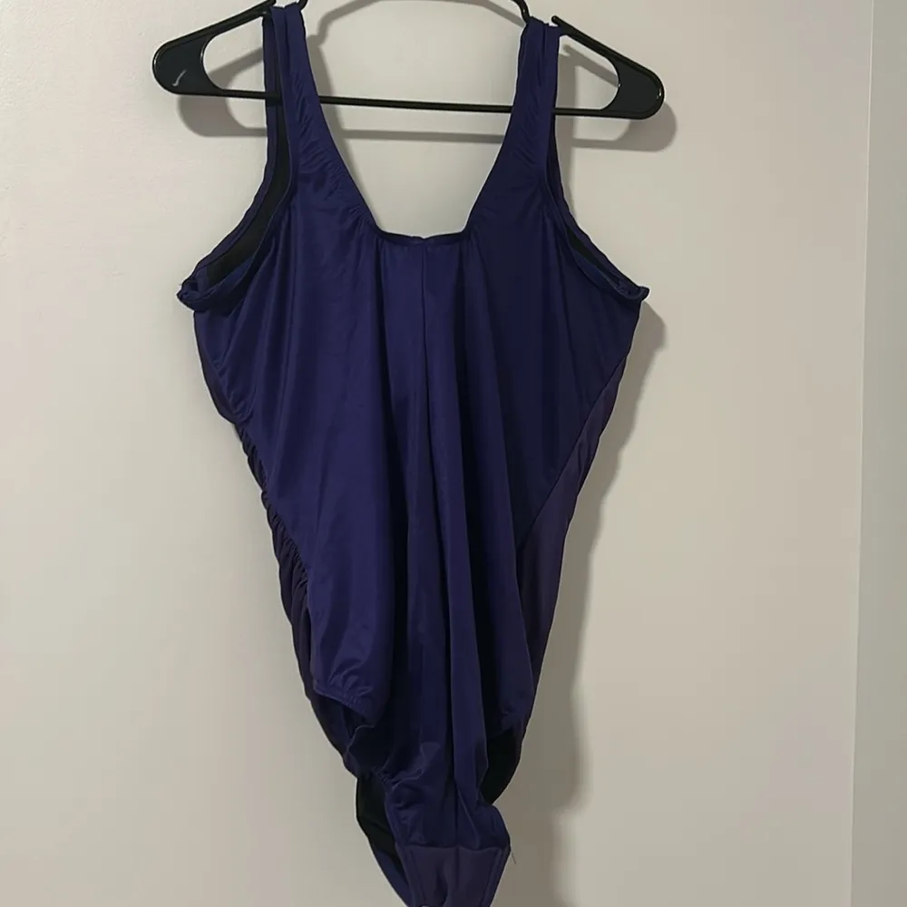 Miracle Suit Purple One Piece Plus Size Bathing Suit Size 20W - Image 2