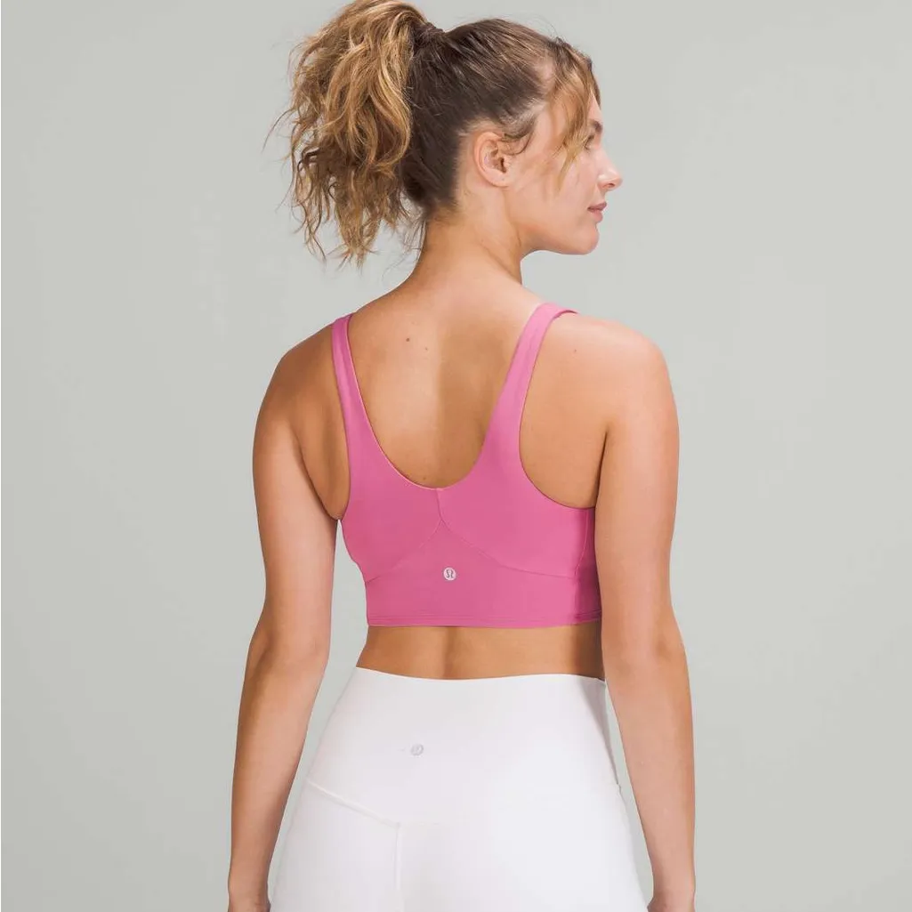 Lululemon Nulu Front-Darting Yoga Bra 
Pink Blossom - Image 2