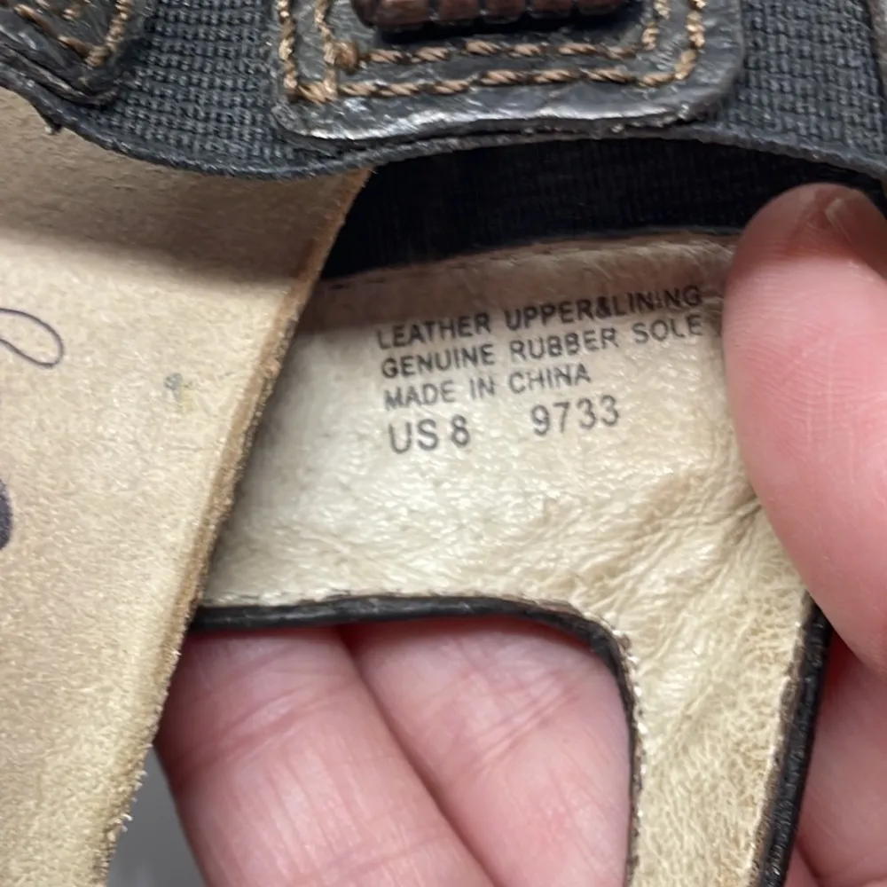 Abeo Leather Sandals 8 Brown - Image 6