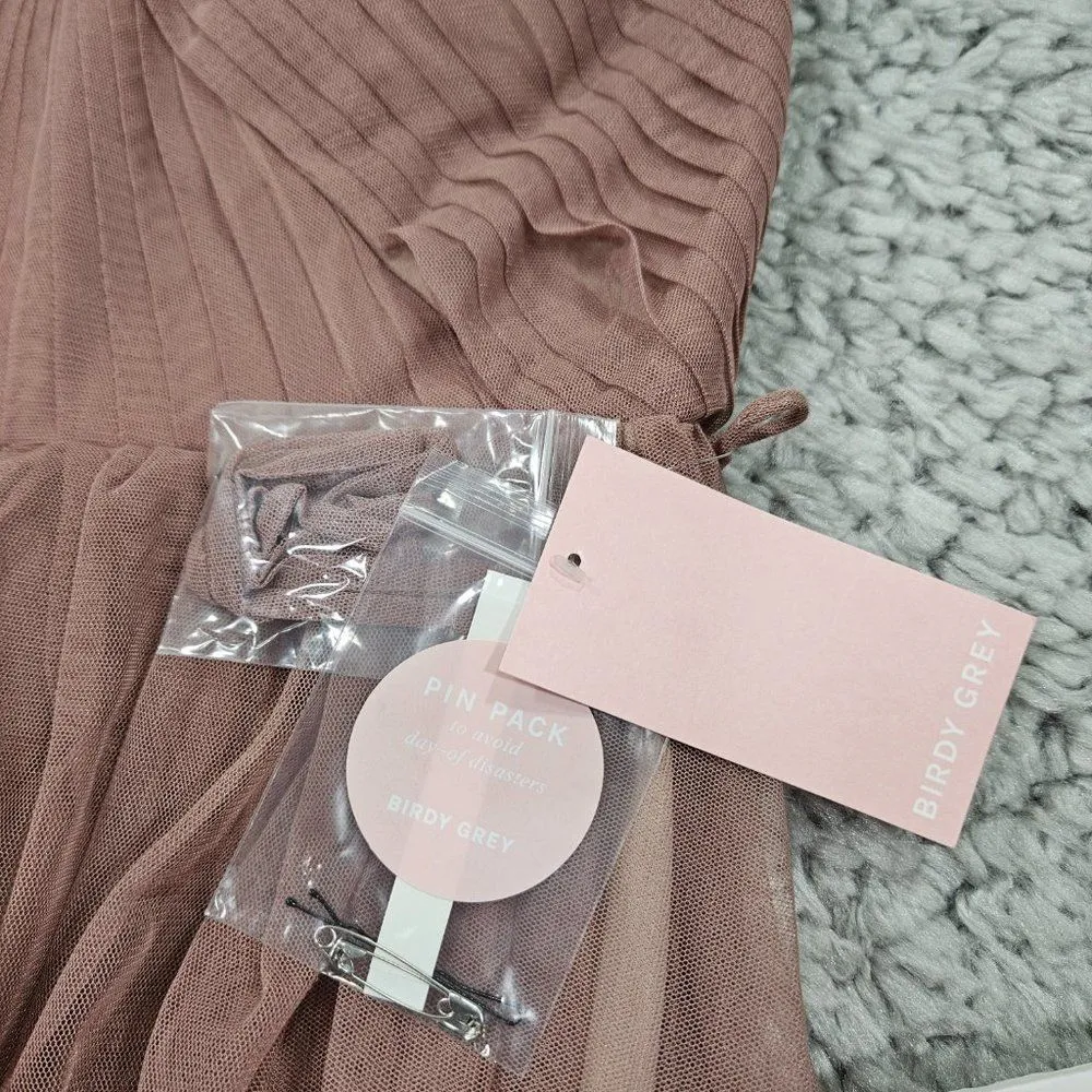 Birdy Grey Christina Convertible Tulle Bridesmaid Dress Purple Sandy Mauve Small - Image 5