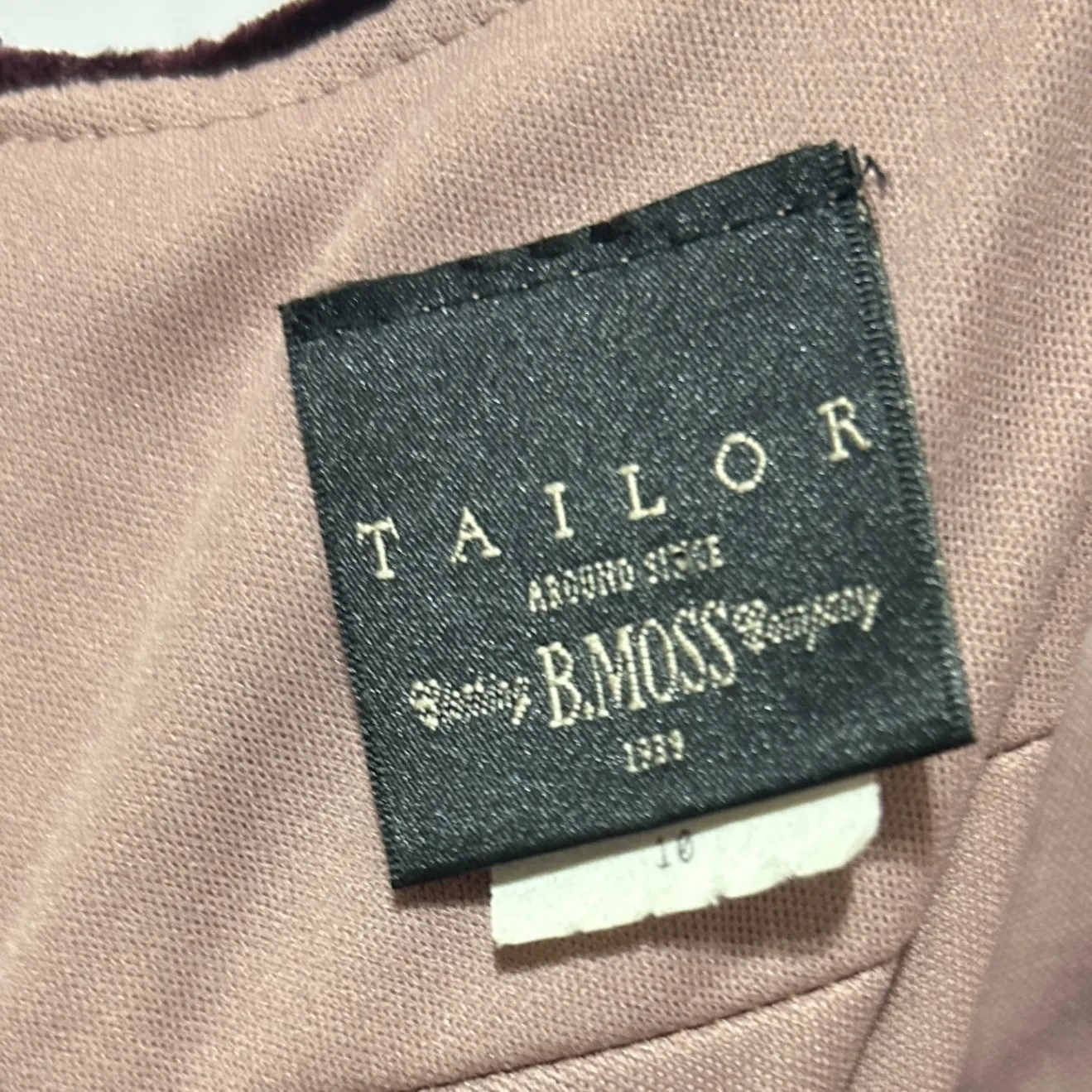 Vintage Y2K TAILOR by B‎ Moss Dress 10 Brugundy Velvet Maxi Formal Evening Retro Purple - Image 9