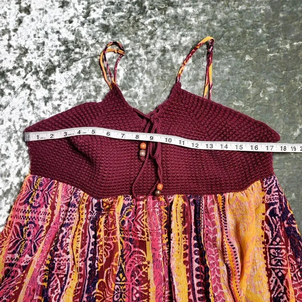 Xhilartation Maxi Dress W/ Crochet Top - Image 6