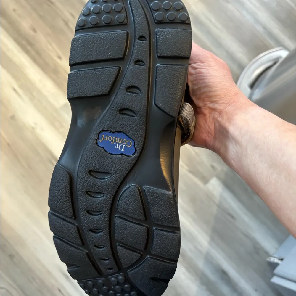 Dr Comfort Paradise Shoes Size 9XW Maryjane Velcro Closure Light Green, leather Green - Image 5